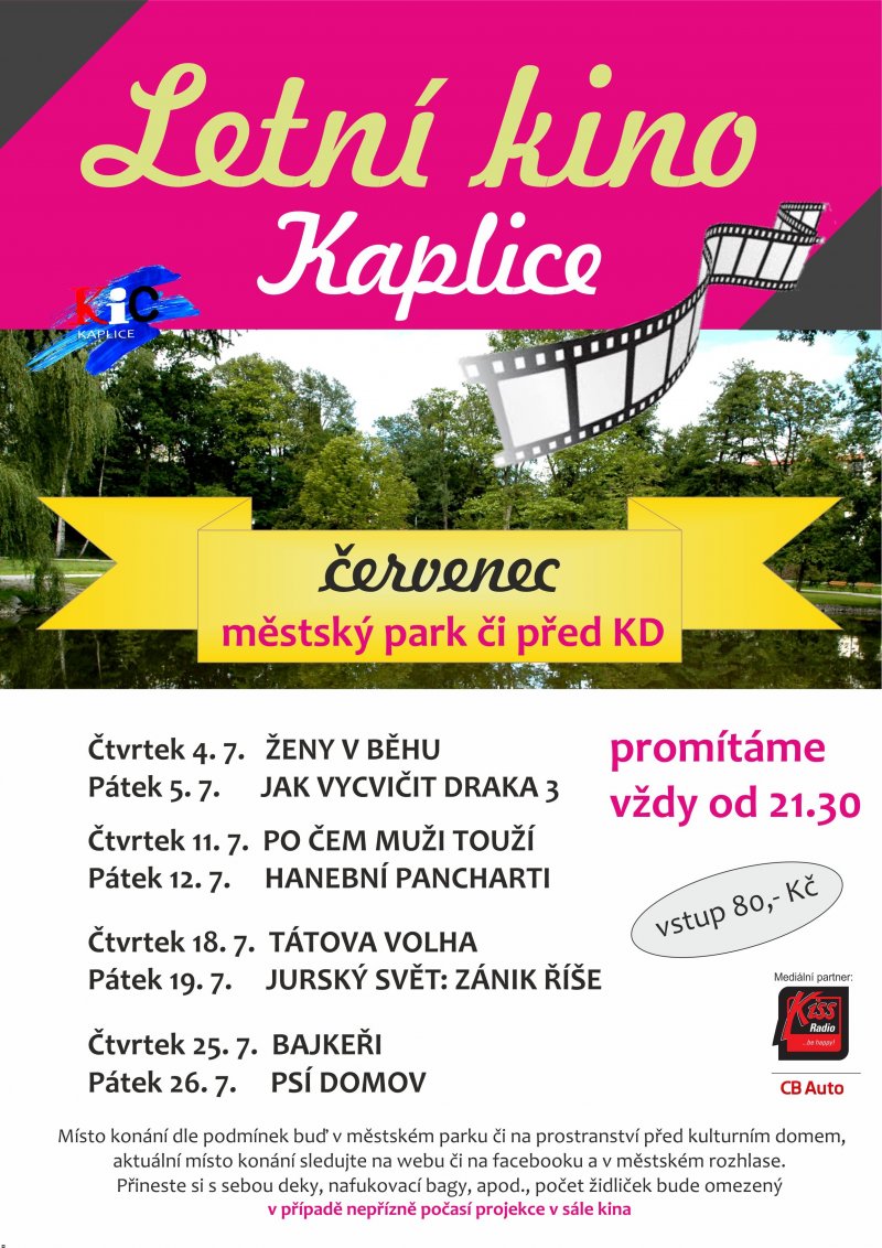 Letní kino v Kaplici